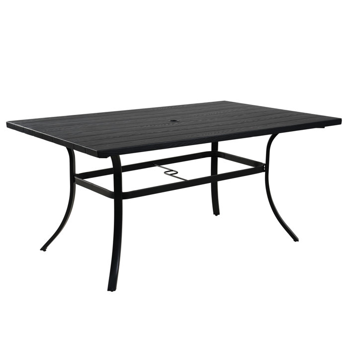 Red Barrel Studio® Metal Outdoor Dining Table & Reviews Wayfair